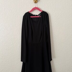 Lulu's Classic Black Long Sleeve Dress